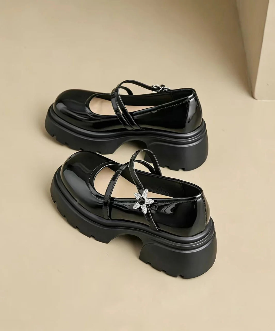 Women's Mary Jane Platform Shoes Chunky Style 4