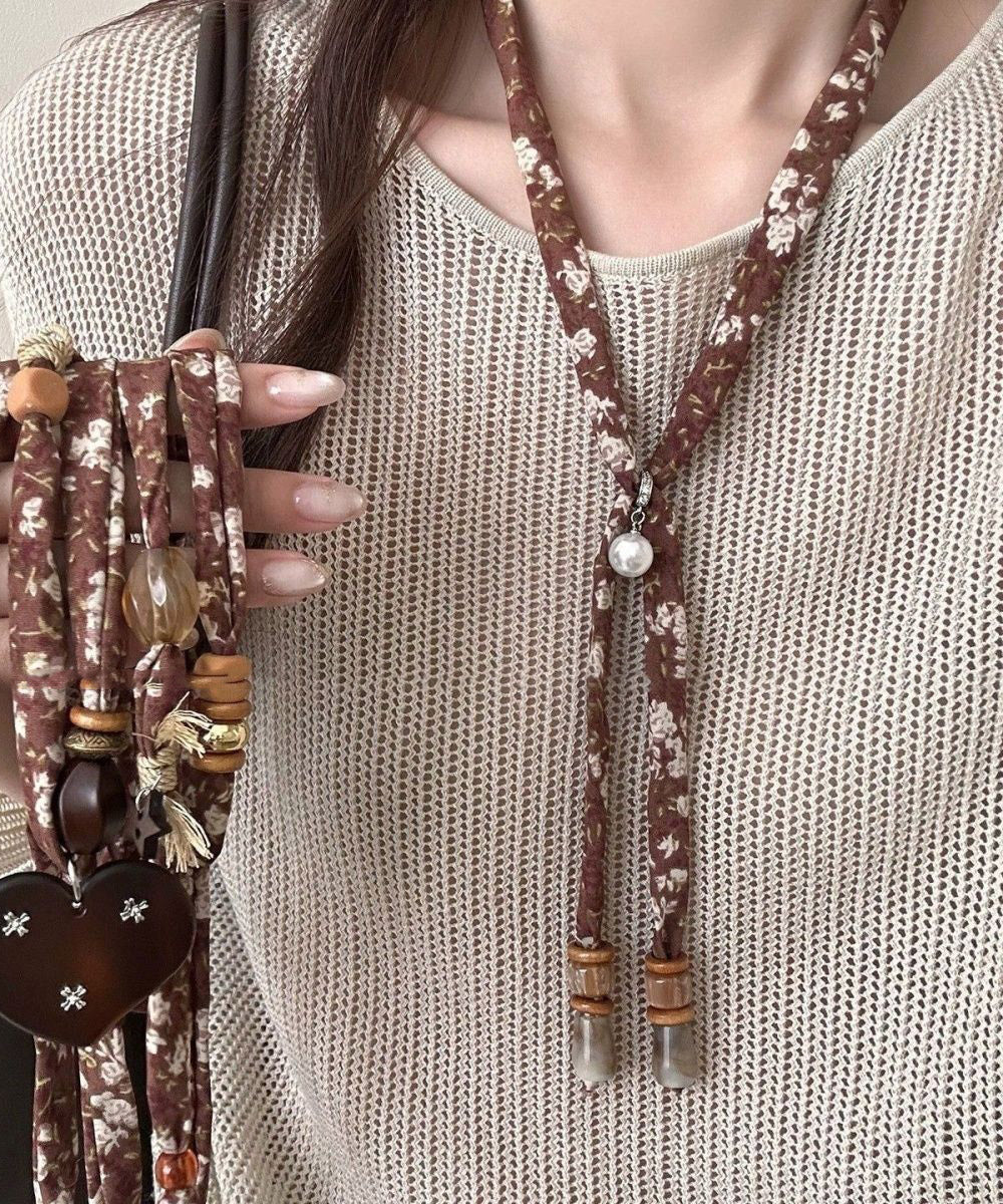 Women's Pendant Necklace Love Scarf Style 4