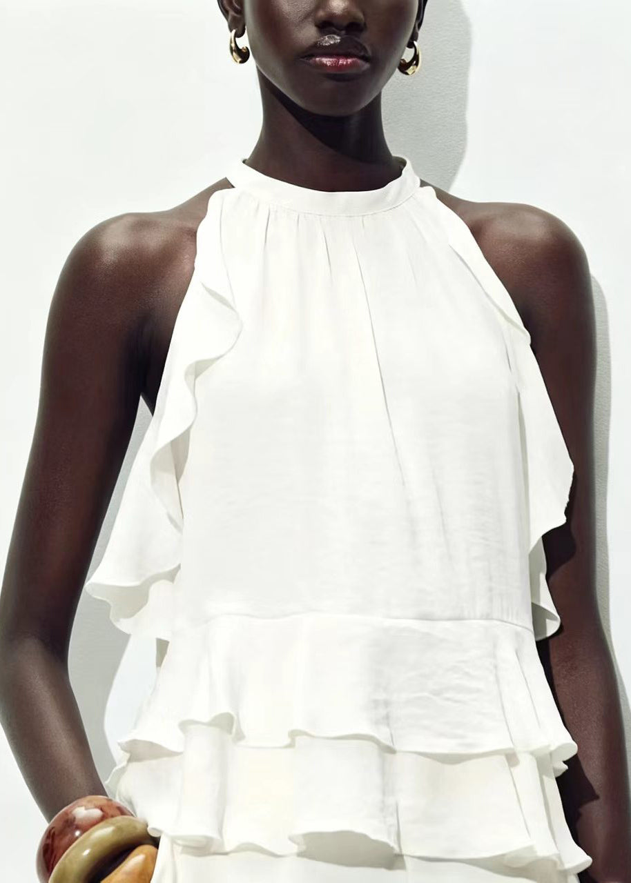 Women's Ruffled Layered Sleeveless Shirt 4