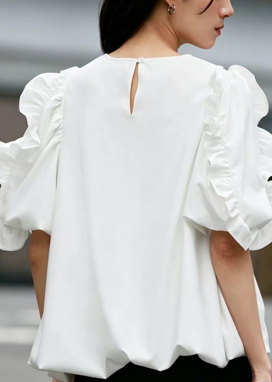 Women's Ruffled Summer Shirt Top 4