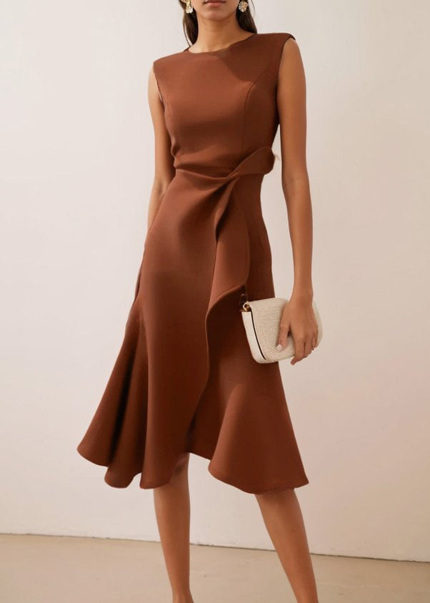Women's Sleeveless Dress Asymmetrical Style 4
