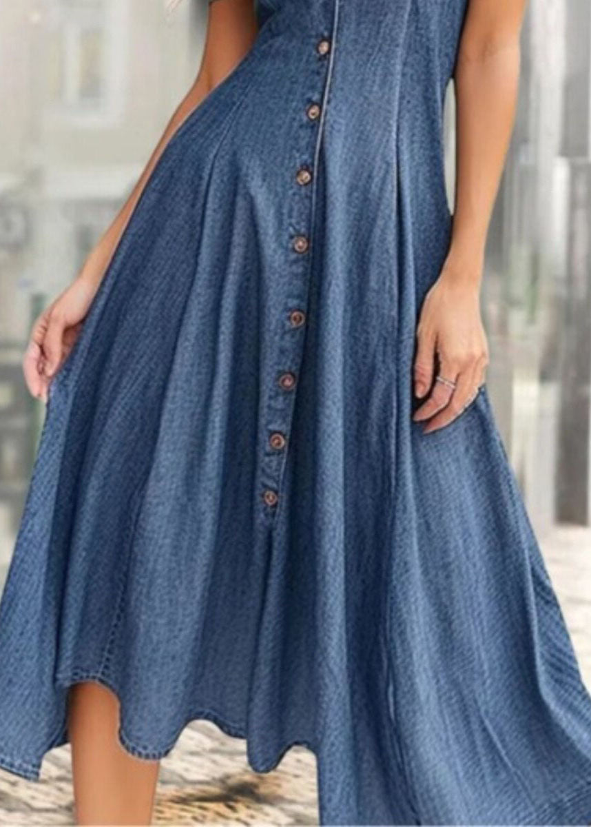 Women's Summer Dress Asymmetrical Hem Casual 4