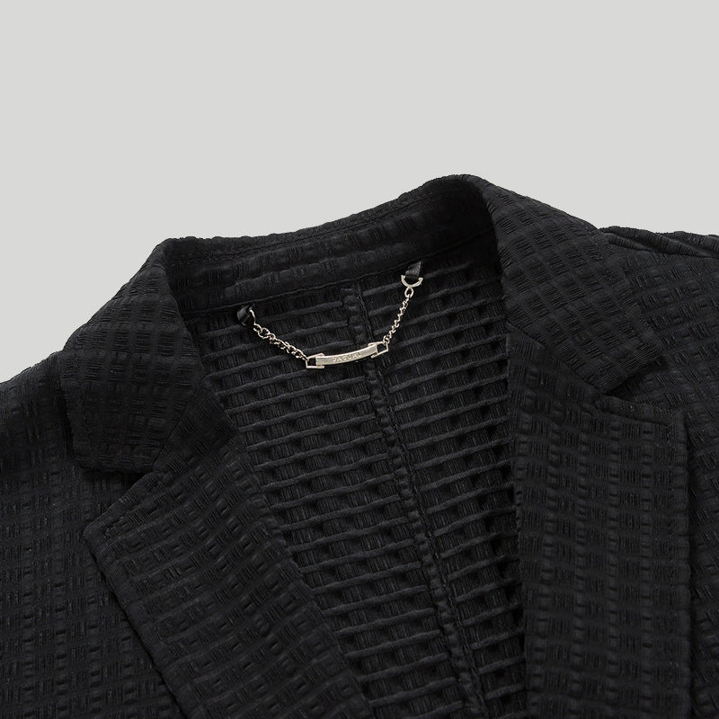Women's Blazer Waffle Knit Luxe Viscose
