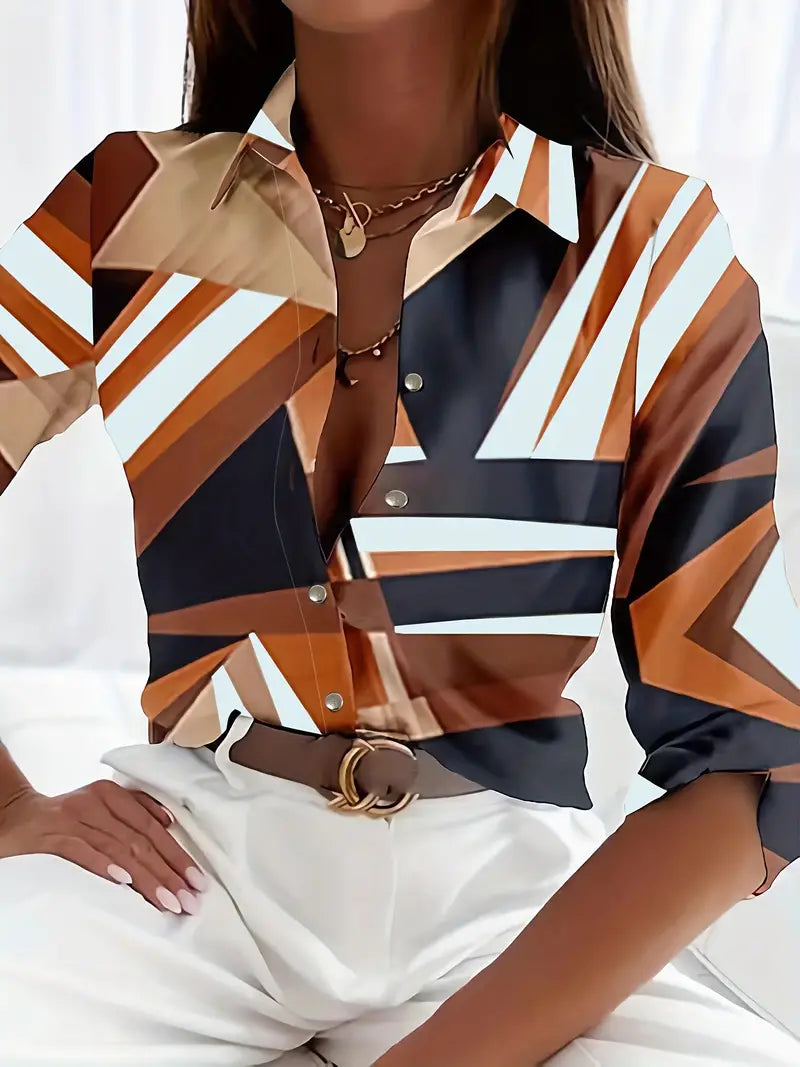 Women's Blouse Casual Breathable Material Unique Pattern