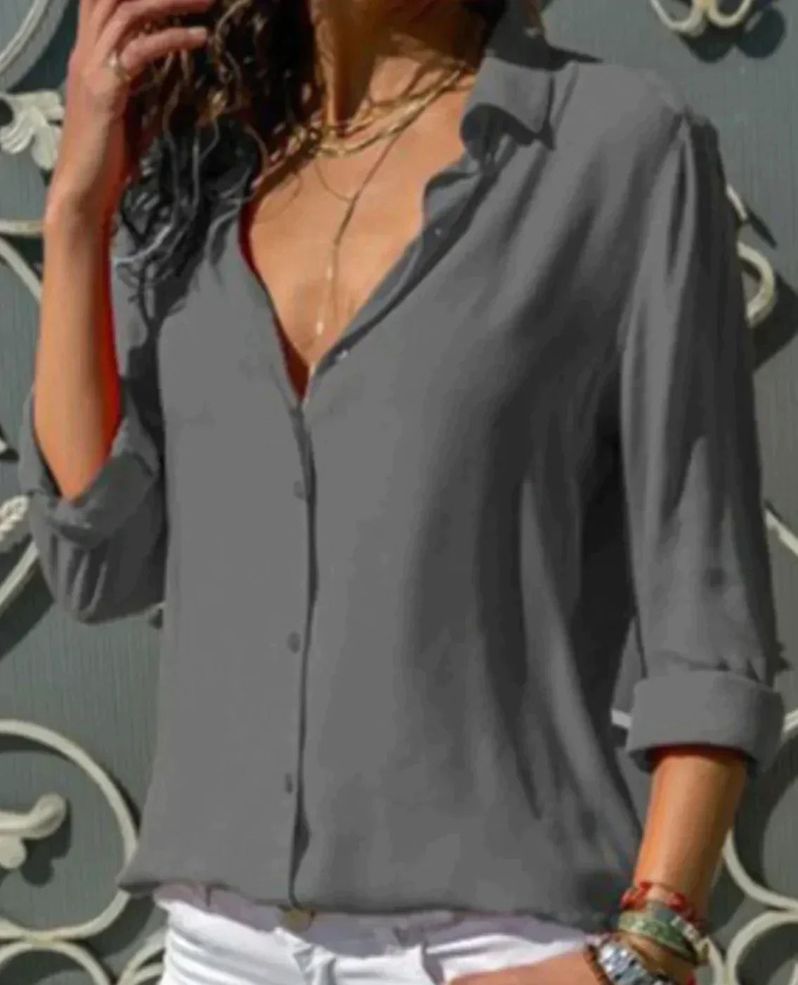 Women's Blouse Elegant Cut Luxury Style
