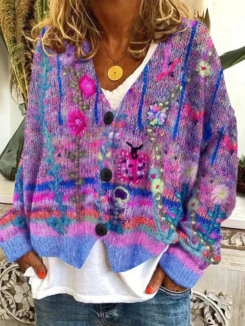Women's Cardigan Retro Style