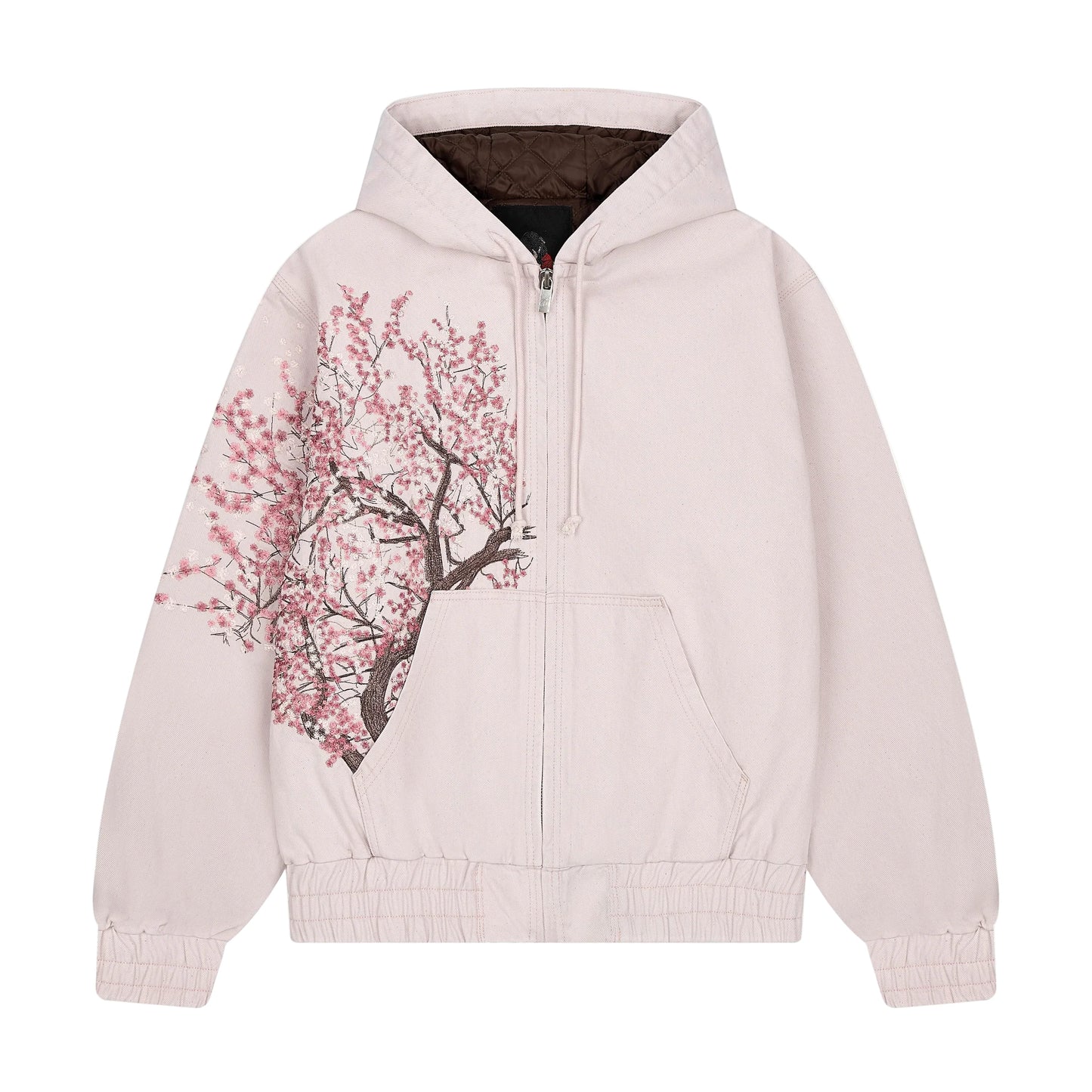 Women's Cherry Blossom Print Hoodie Casual