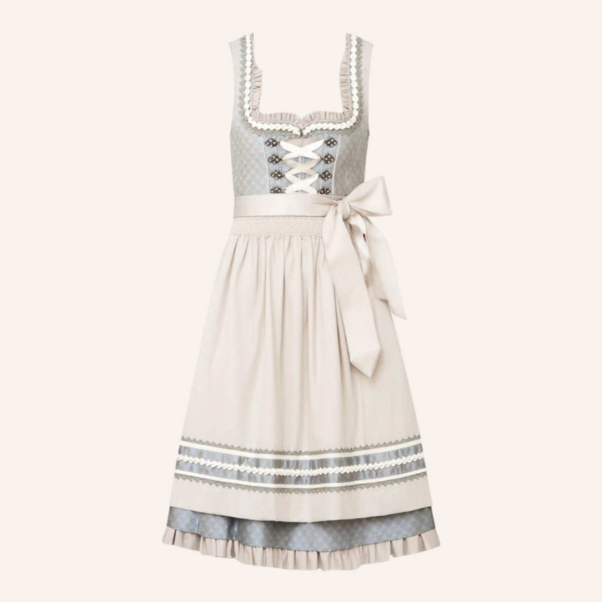 Women's Dirndl dress Traditional Stylish Apron High Quality Fabric