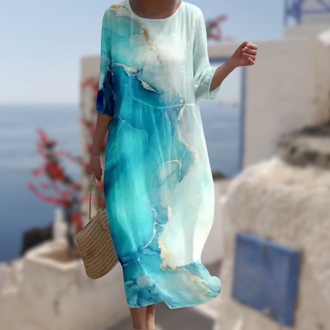 Women's Dress Floral Elegant Style Light Fabric