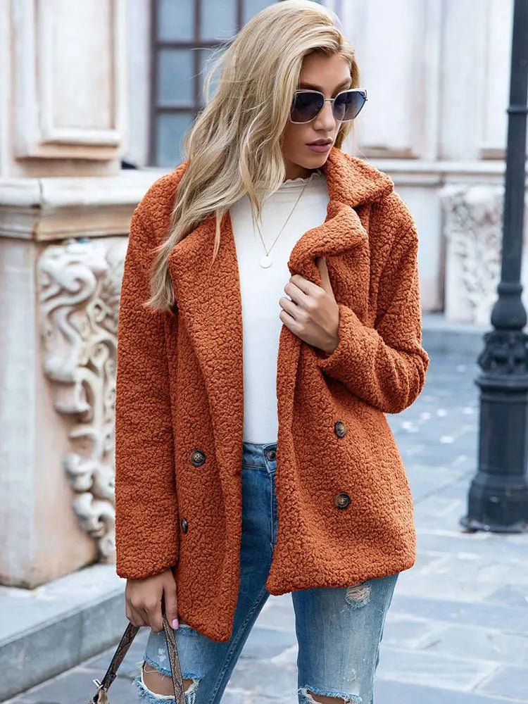 Women's Faux Fur Jacket Luxury Style