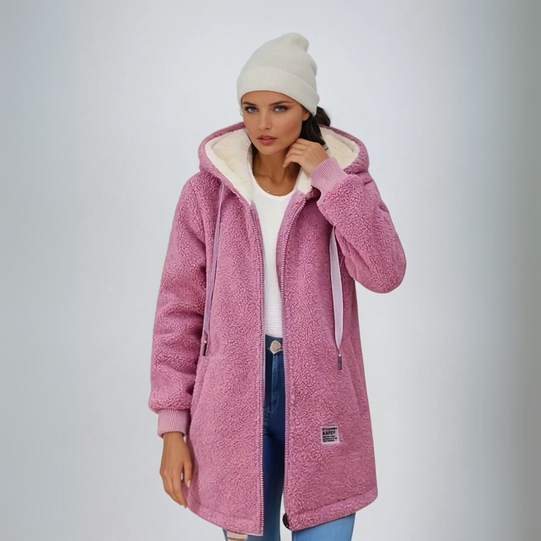 Women's Fleece Jacket Oversized Sherpa Lining