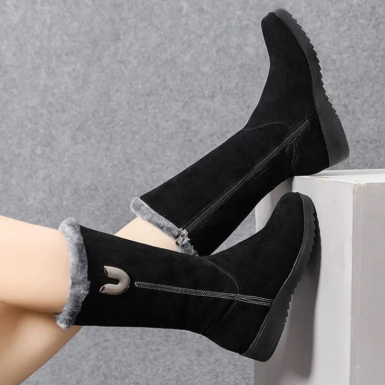 Women's High Fur Boots