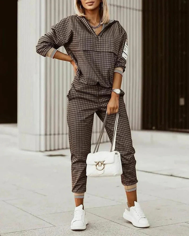 Women's Jogging Suit With Monogram Top and Joggers