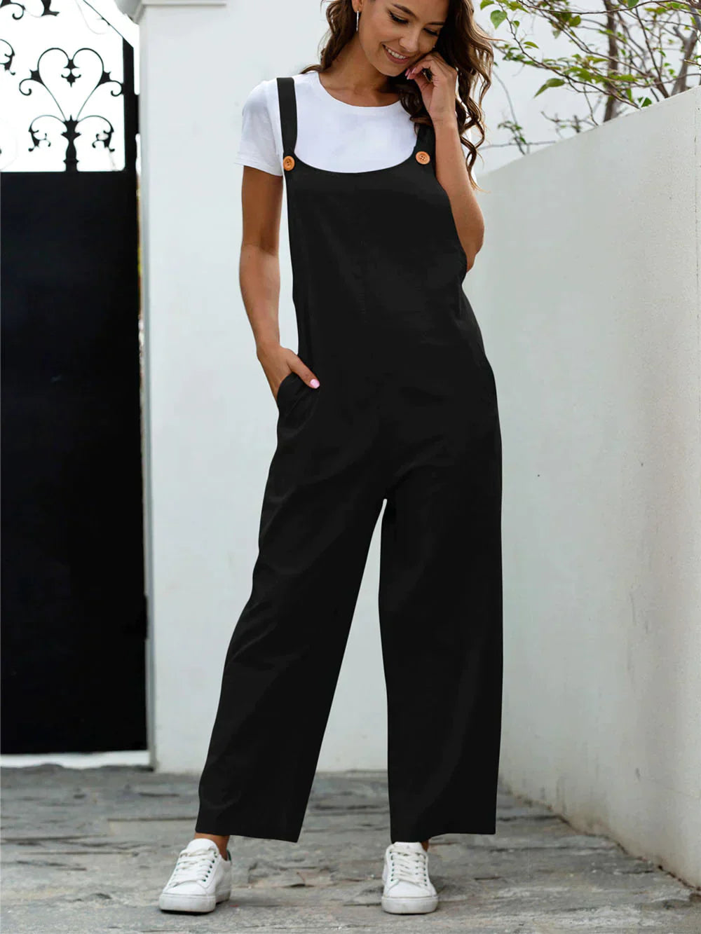 Women's Jumpsuit Airy Casual Breathable Material
