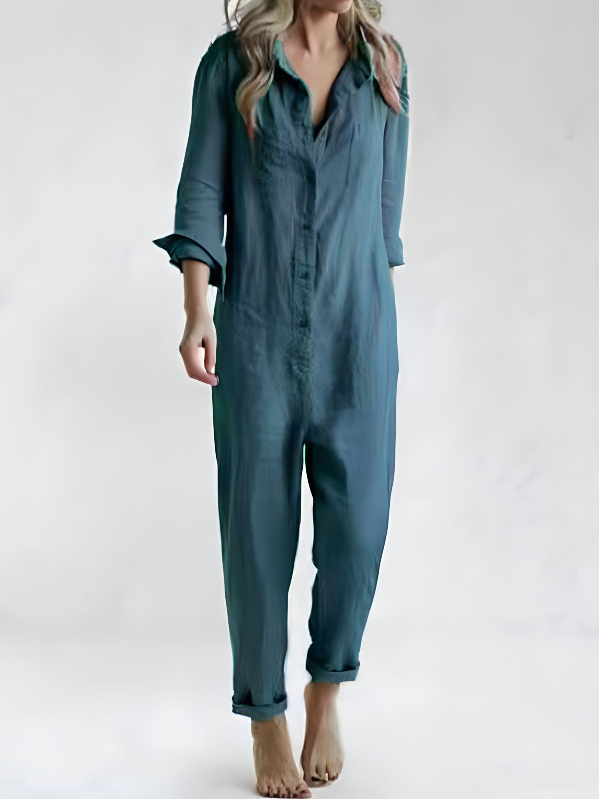 Women's Jumpsuit Waisted Polyester Elegant Style