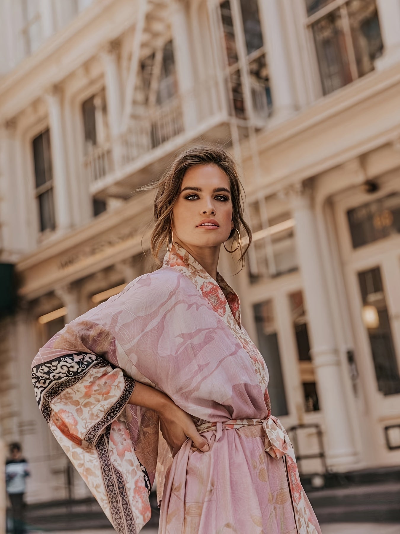Women's Kimono Floral Print Lightweight