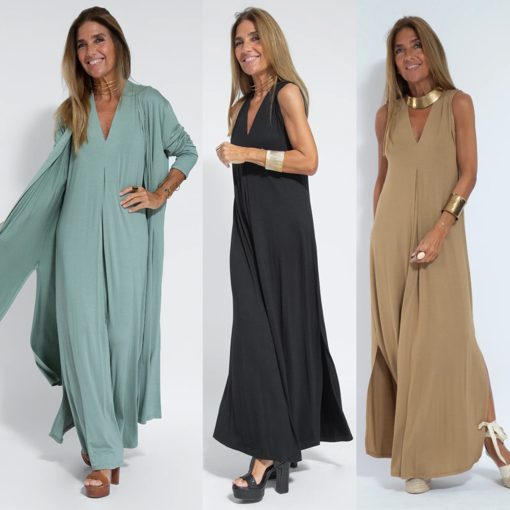 Women's Long Dress Elegant Summer Style Cotton Maxi Dress for Summer