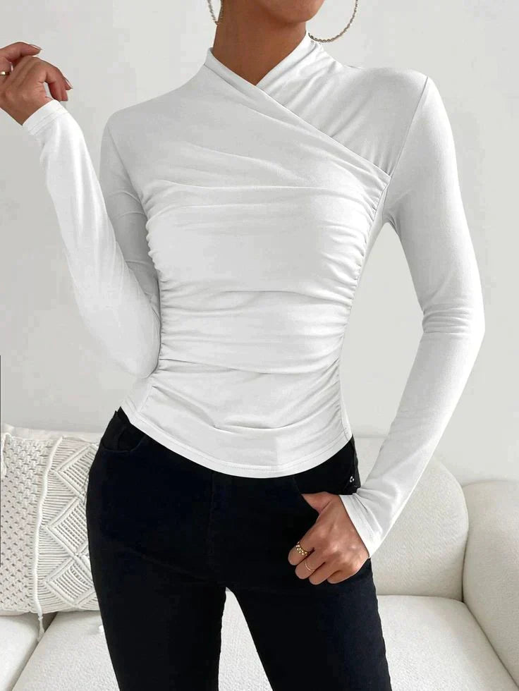 Women's Longsleeve Top Minimalist Cotton