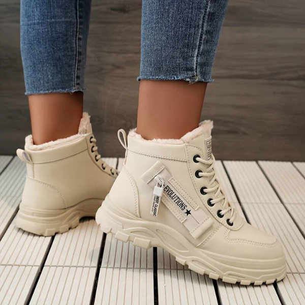 Women's Low Boots Elegant Synthetic Leather