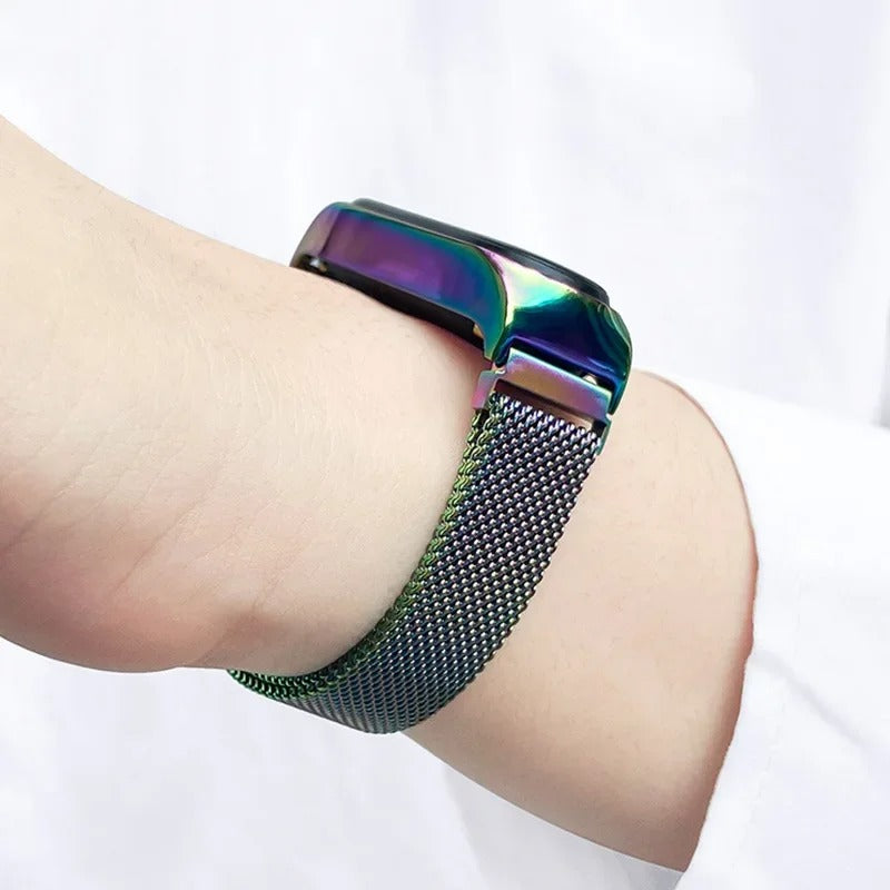 Women's Magnetic Strap LED Watch
