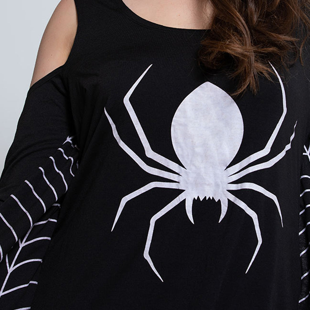 Women's Mini Costume Gothic Spider Halloween