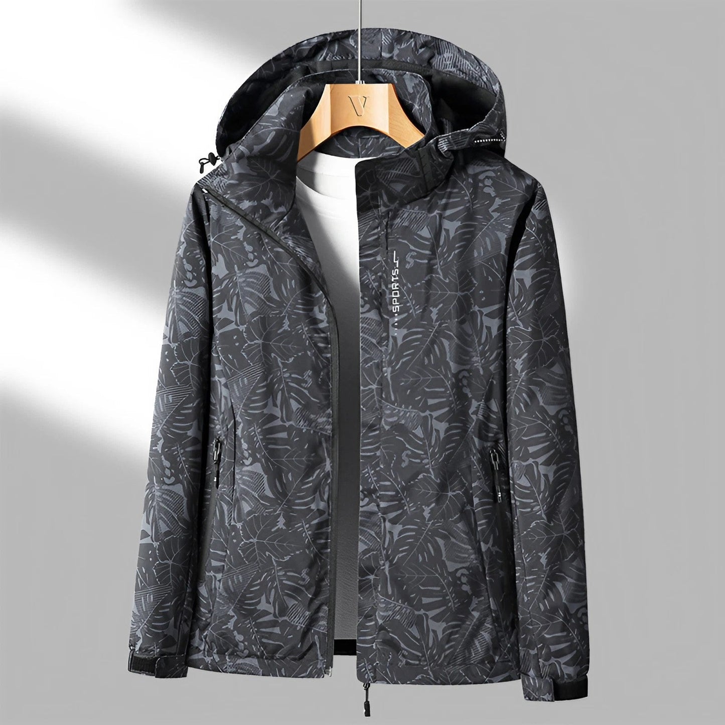 Women's Outdoor Jacket Lightweight with Adjustable Hood