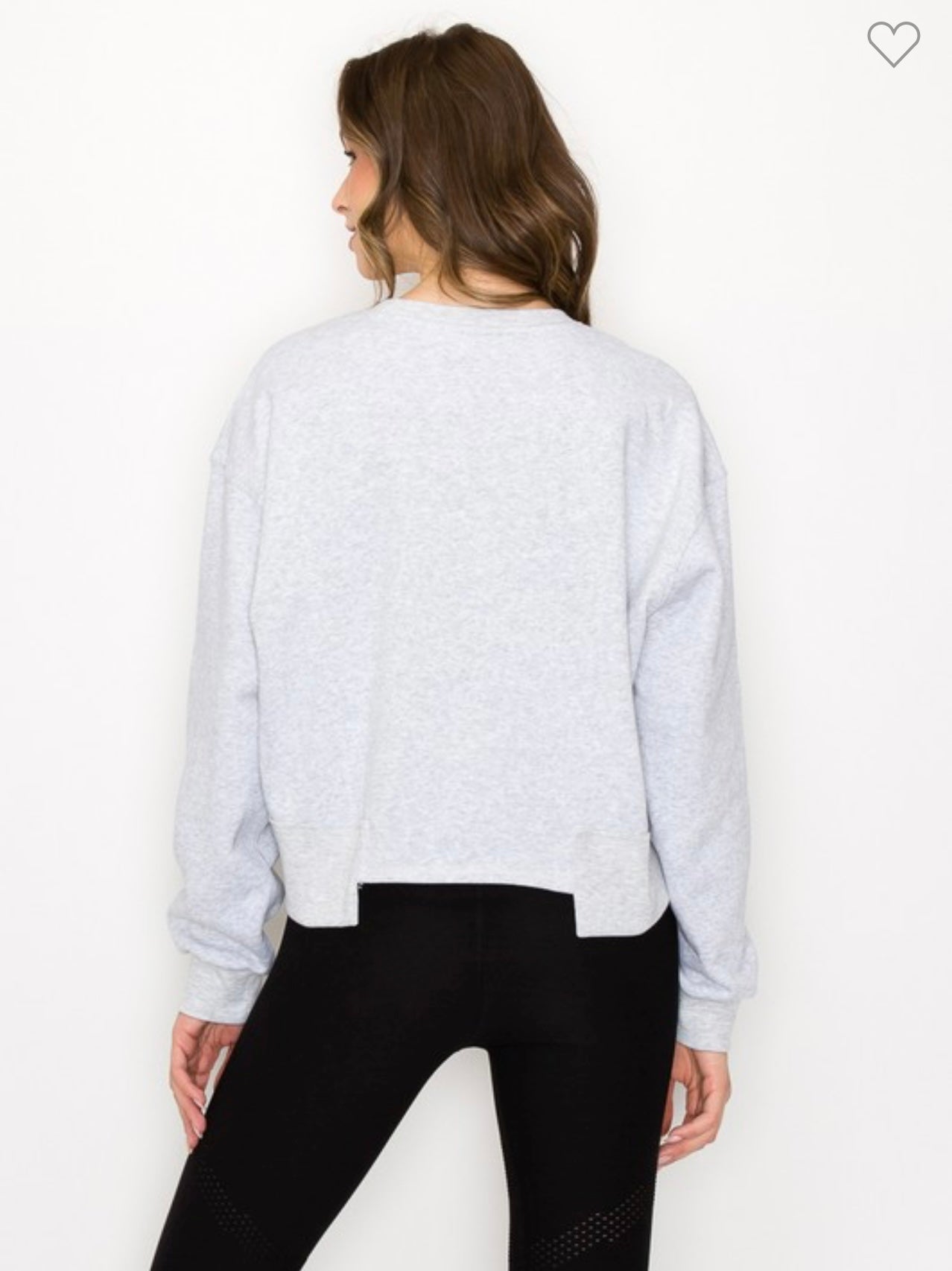 Women's Oversized Cropped Sweatshirt