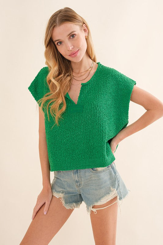 Women's Patterned Sleeveless Sweater
