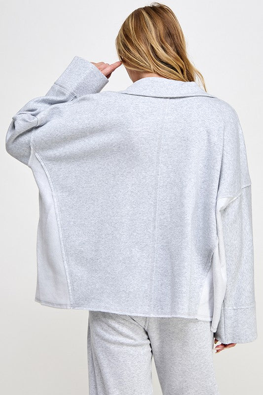 Women's Pullover V-Neck Dolman Sleeves