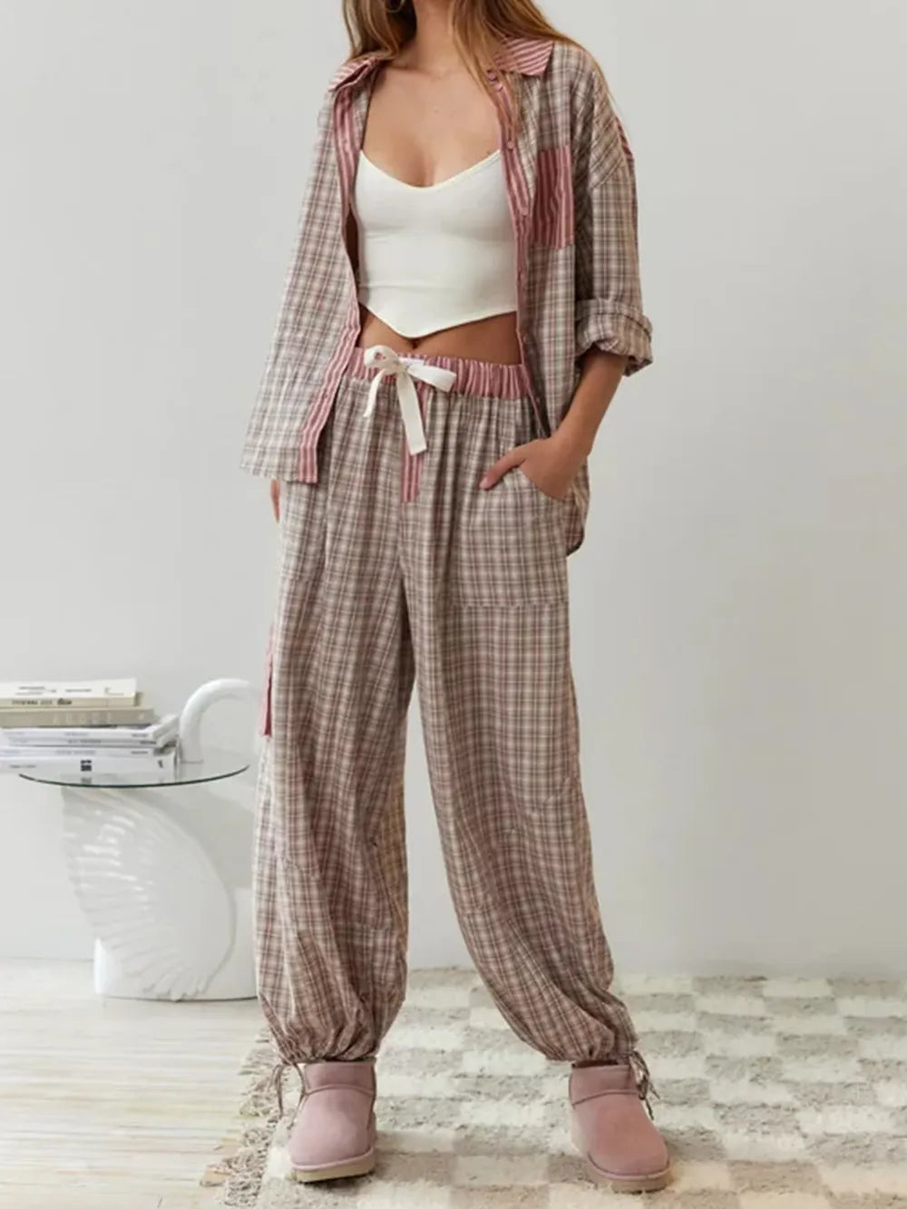Women's Pyjamas Fleece Comfortable Warm Nightwear