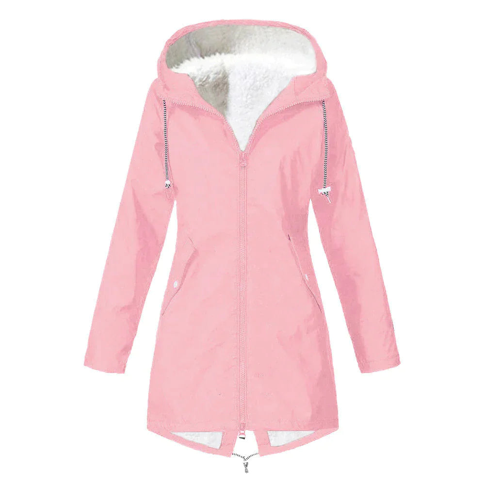 Women's Raincoat With Adjustable Hood