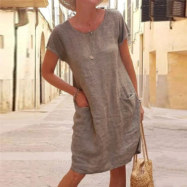 Women's Relaxed Dress Airy Fabric