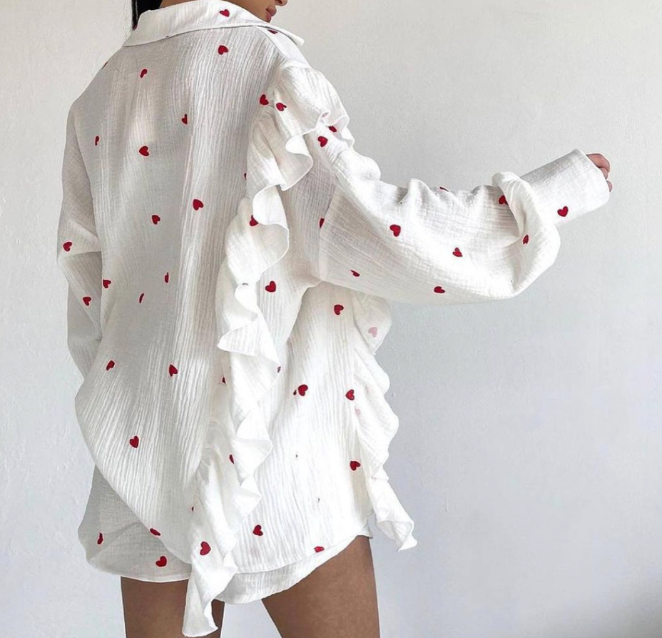 Women's Set Comfy T-shirt and Shorts Cotton blend for Casual and Trendy Look