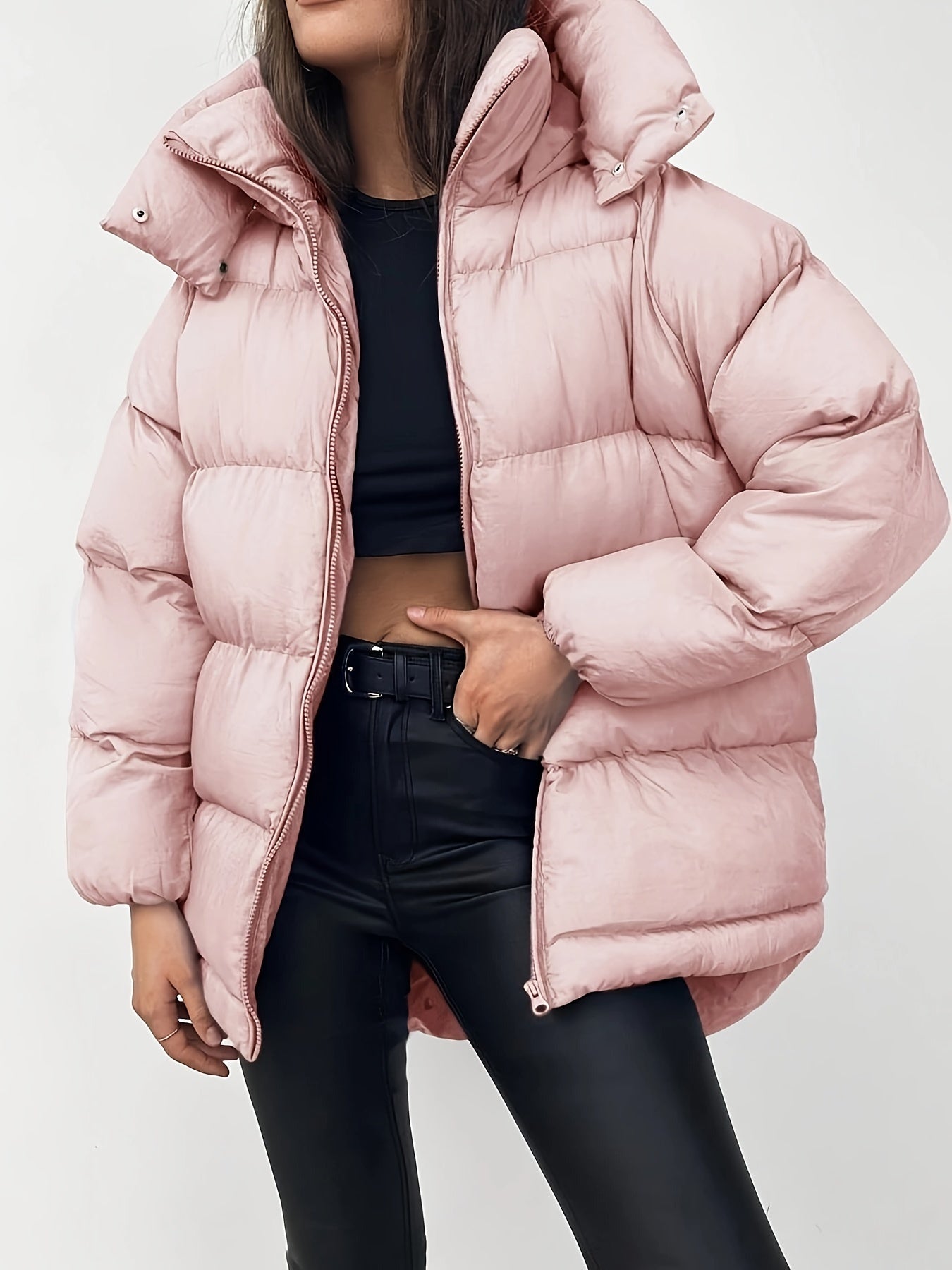 Women's Short Hooded Puffer Jacket