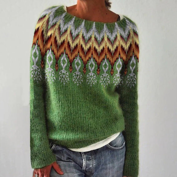 Women's Sweater Round Neck Casual Comfortable