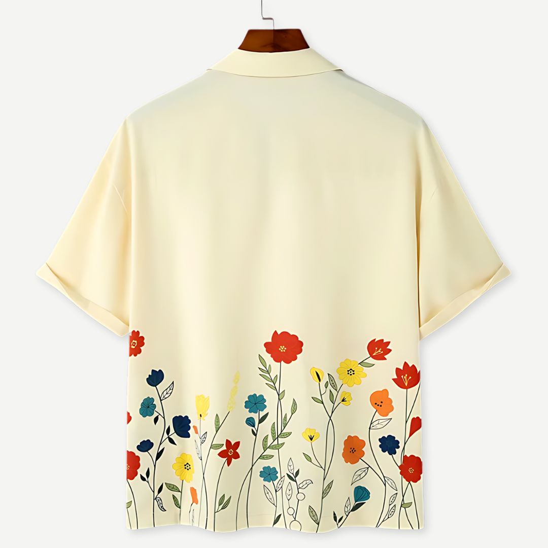 Women's T-Shirt Floral Print Airy Cotton