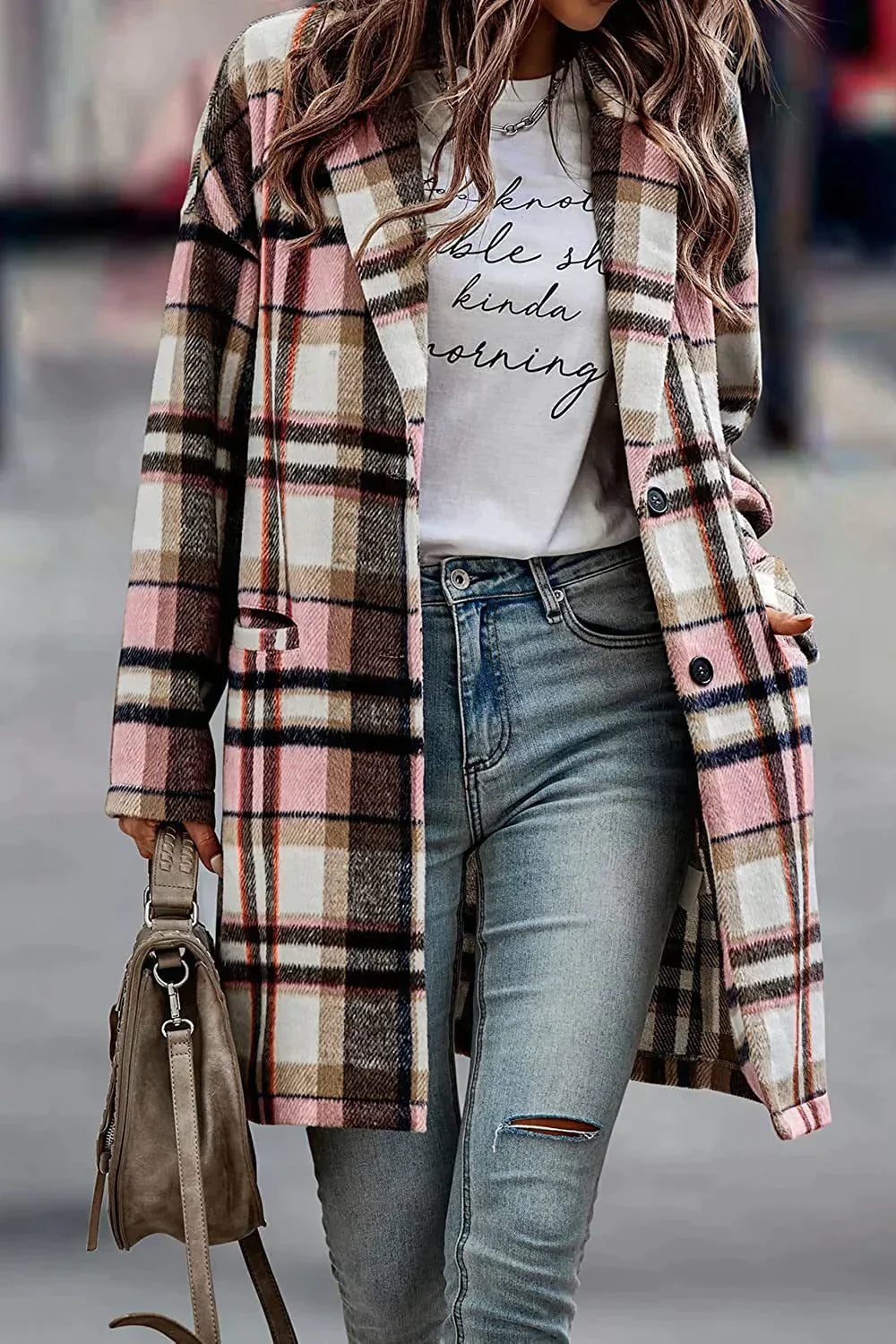 Women's Winter Coat Loose Caroma Pattern