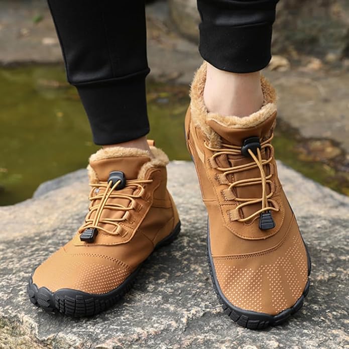 Women's and Men's Half High Shoes Lined Breathable for Winter