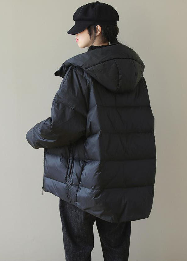 Women's hooded parka jacket with cotton padding