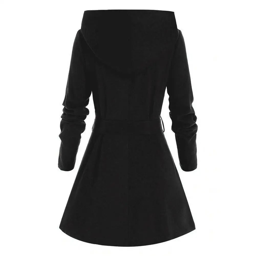 Women's long hooded hoodies