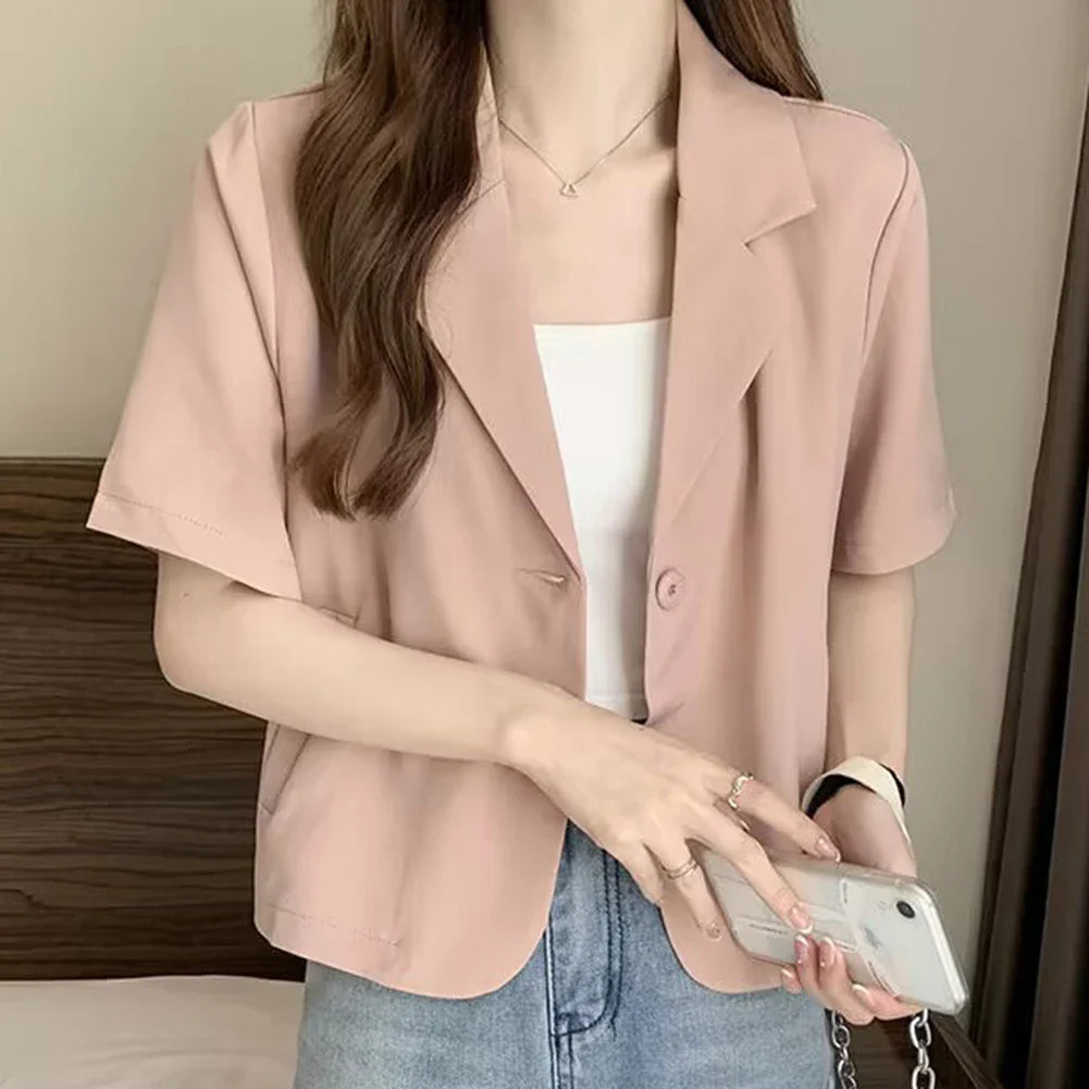 Women's short-sleeved blazer