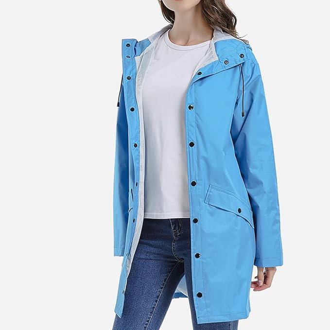 Windbreaker Raincoat Trench Coat for ladies
