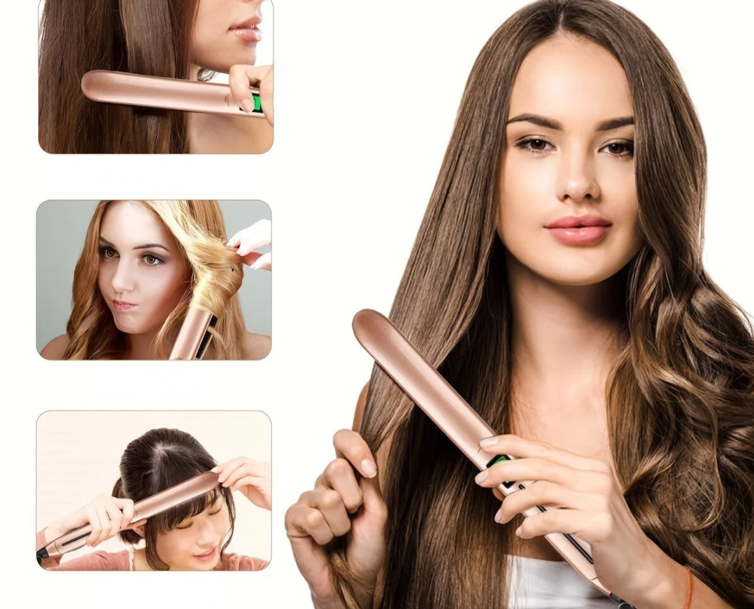 GlamPro | 2-in-1 straightener and curling iron