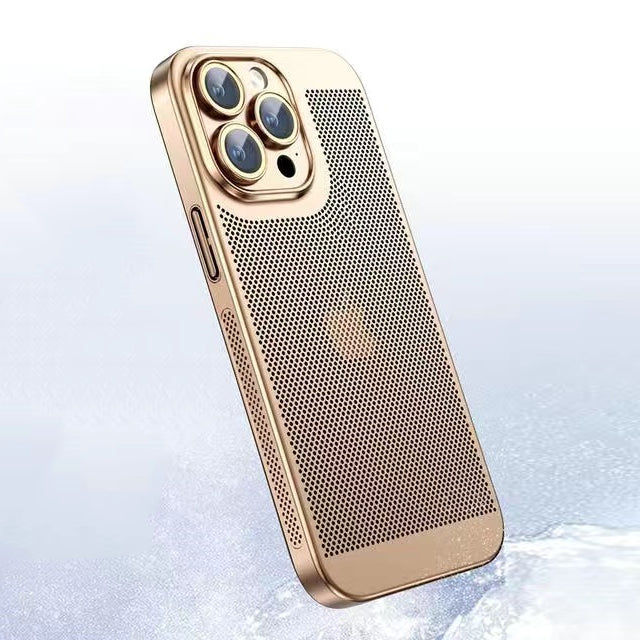 iPhone Case Black Elegant Galvanised Heat Dissipation 0.4 mm