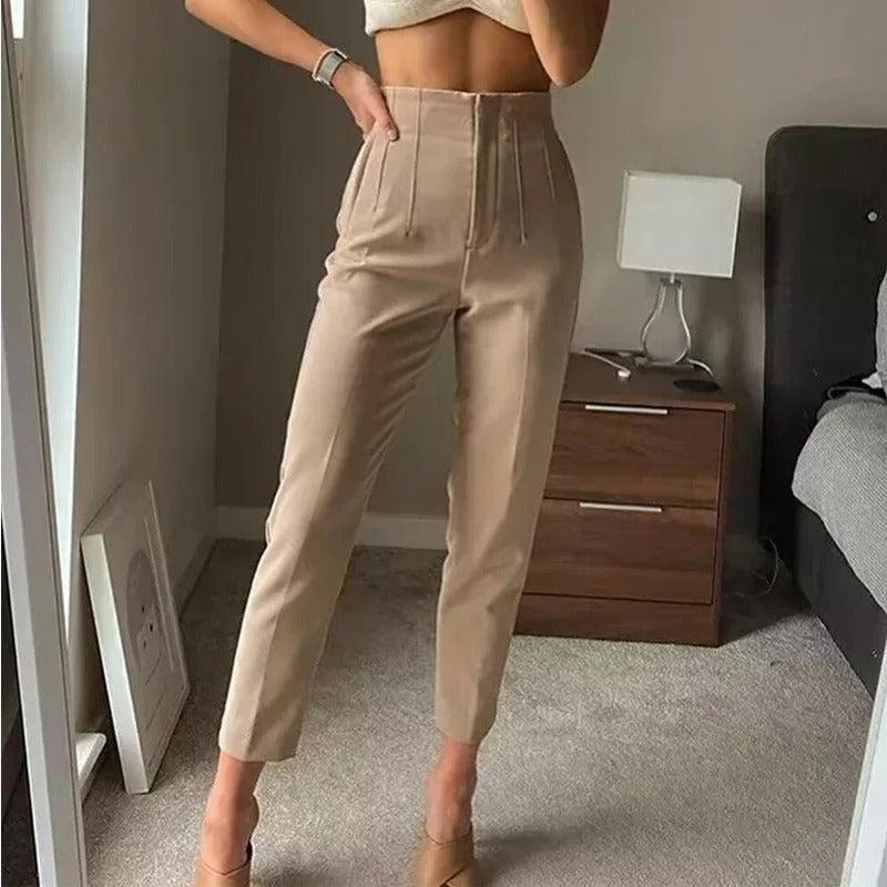 Women's high-waisted trousers