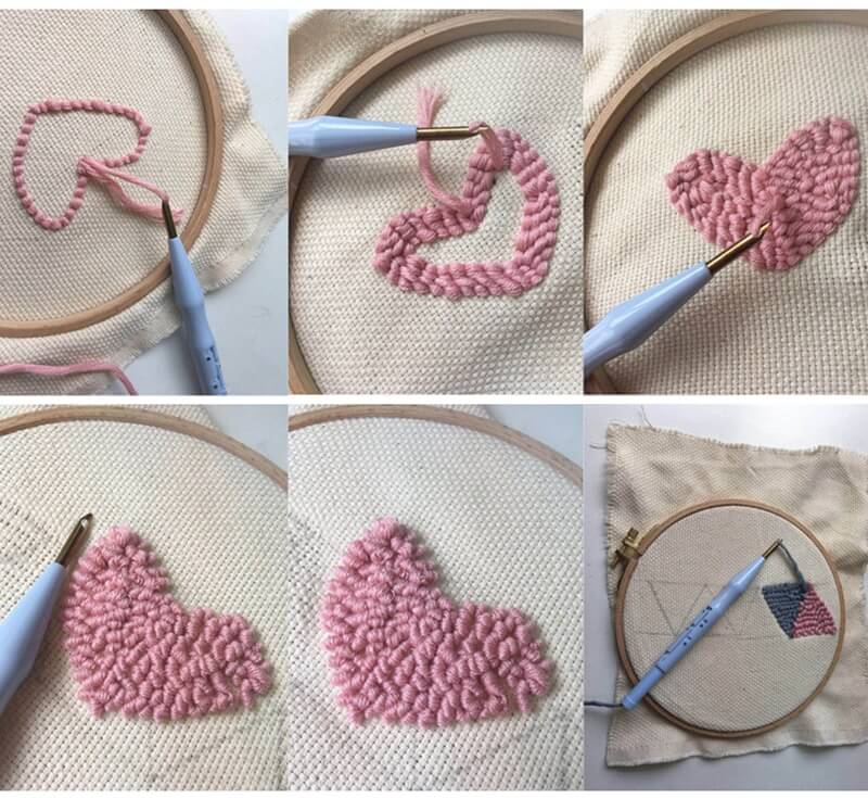 Borduurwerk pons naald