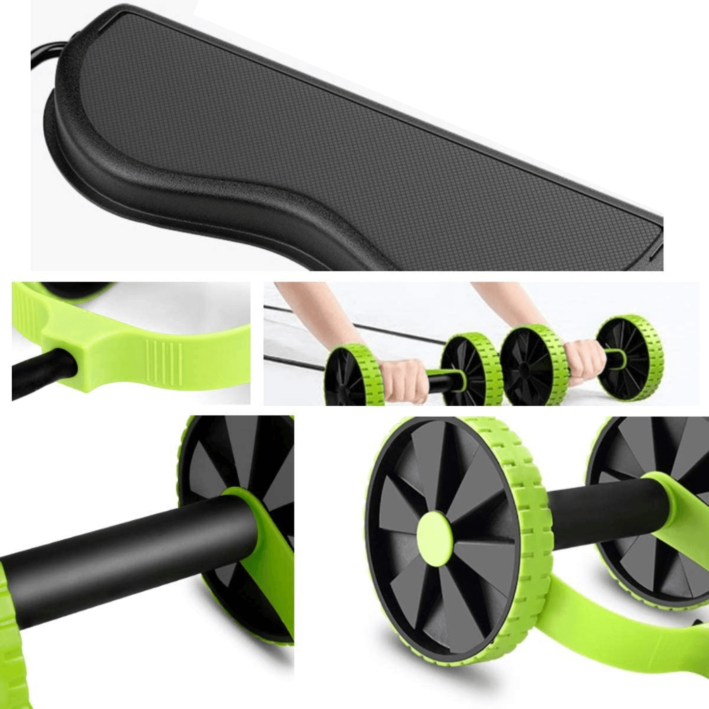 Double Wheel Abdominal Muscle Trainer