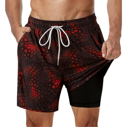 Men's 2-in-1 swimming shorts