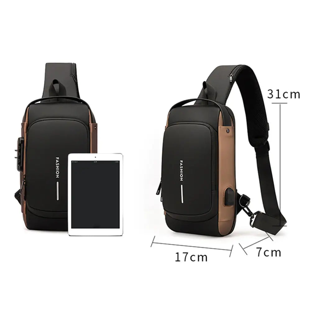 USB Charging Cross Body Bag