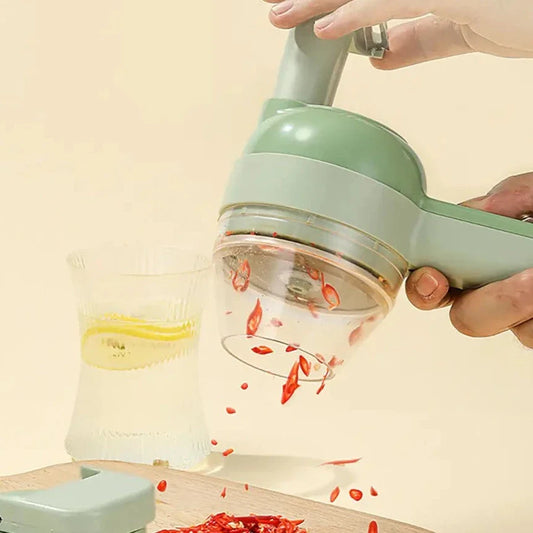 4-in-1 elektrische keukensnijder set